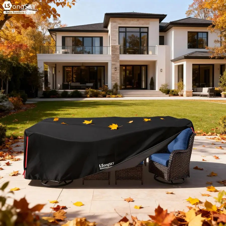 Waterproof 600D Heavy Duty Patio Furniture Covers For Sets