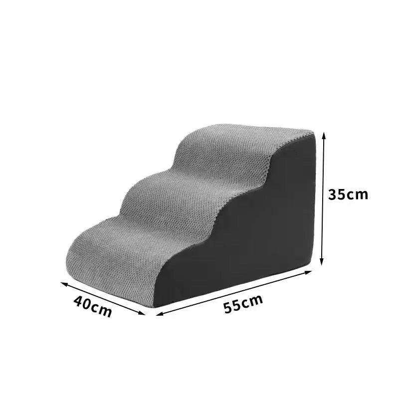 Dog Door 2/3 Step Pet Ramp Memory Foam