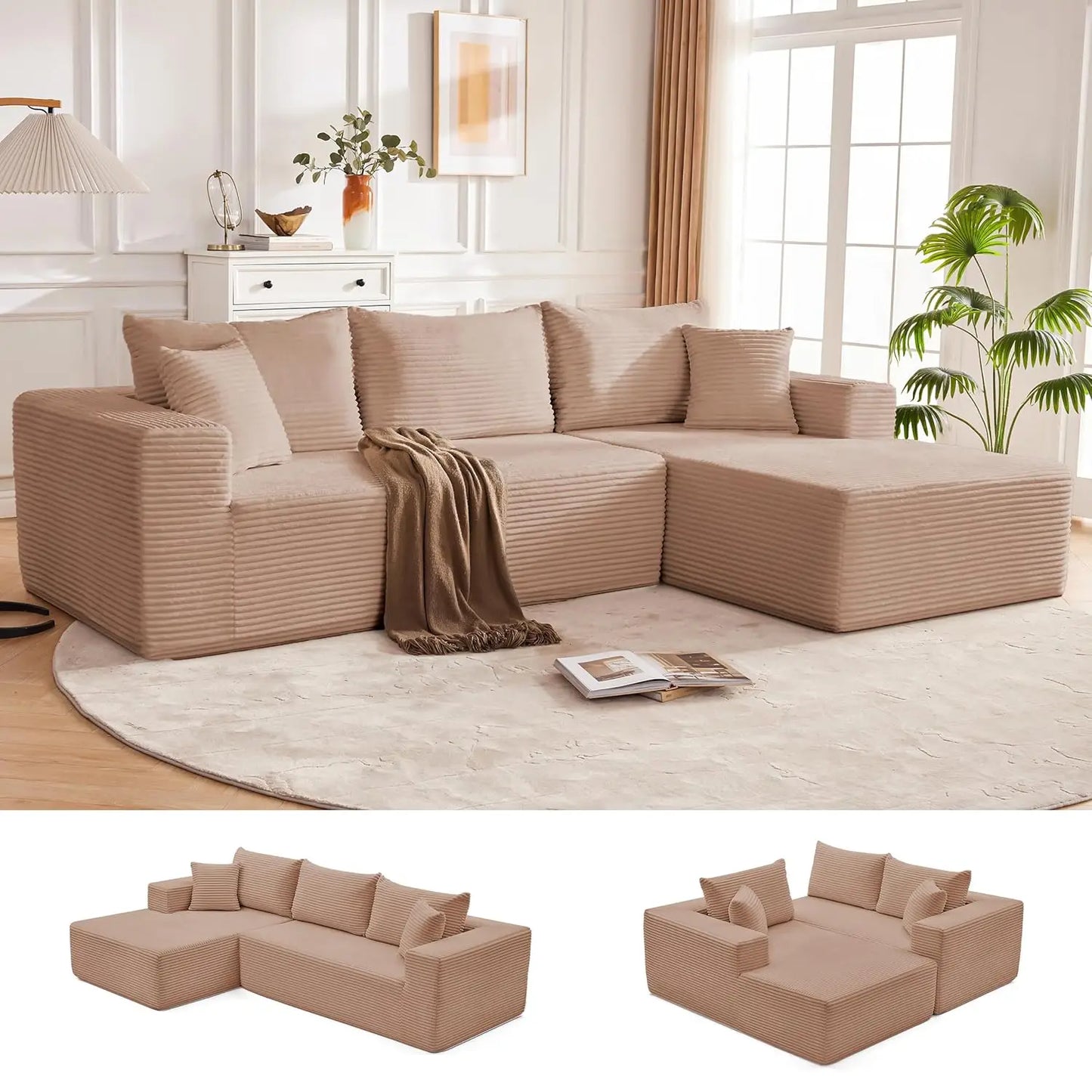 Cloud Sectional Sofa Modular Deep Seat Living Room