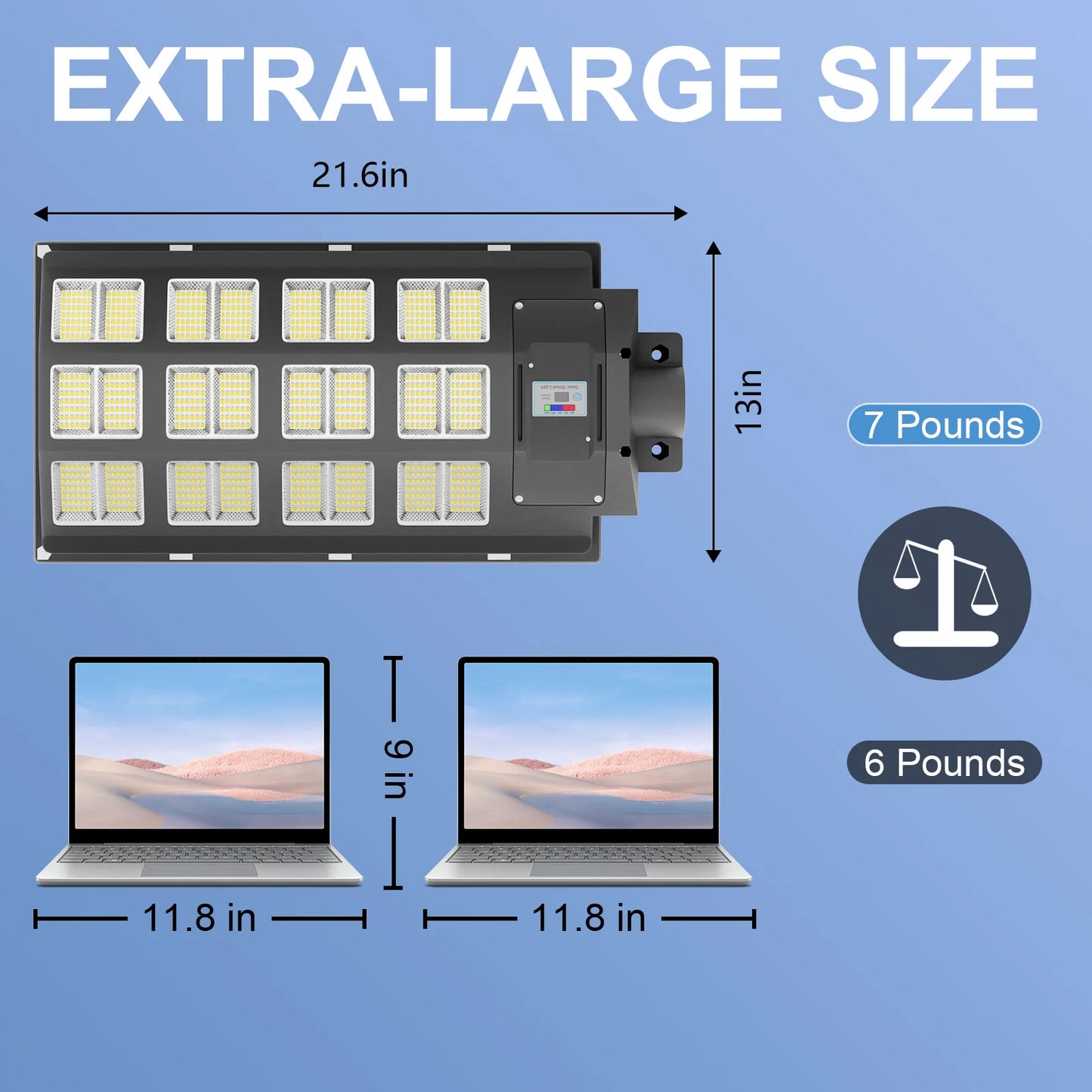 6Pack Super Bright Outdoor Solar Lights, Outdoor Street Lights, Daylight Lighting Multiple Modes, Garden Lighting With Intellig