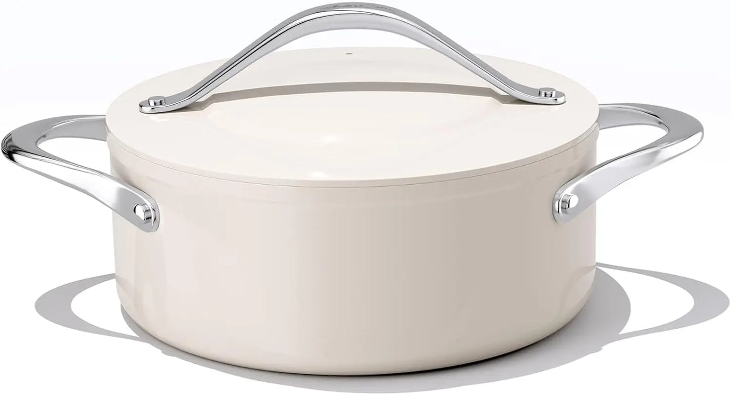 LIEI Ceramic Stock Pot Nonstick Dutch Oven With Lid