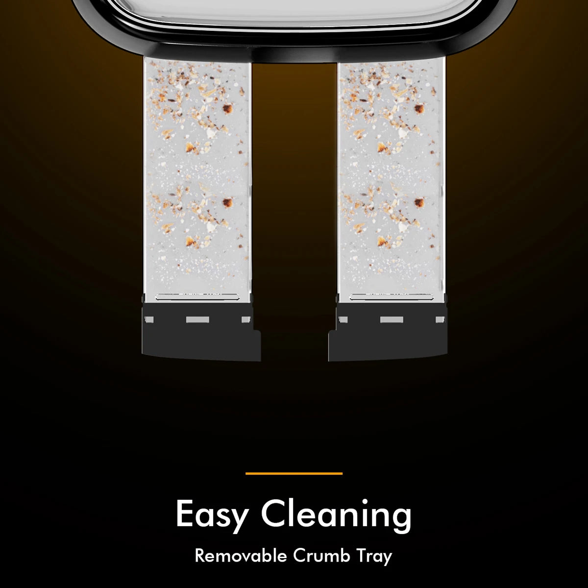 Toaster With Wide Slots And 6 Shade Settings Crumb Tray