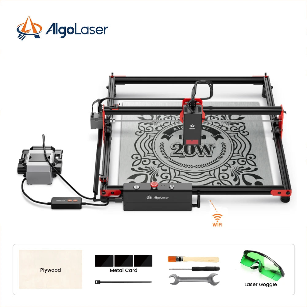 AlgoLaser DIY Kit Laser Engraving Cutting Machine With Air Assist