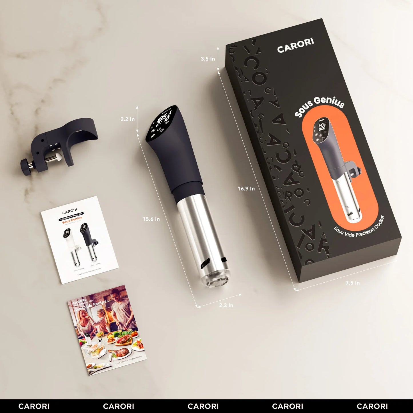 Carori Sous Vide Precision Cooker Immersion Circulator 1100W