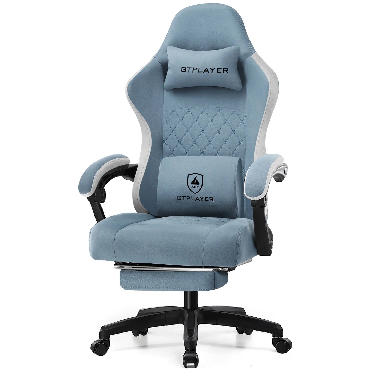 GTPLAYER Gaming Chair With Linkage Armrests And Footrest