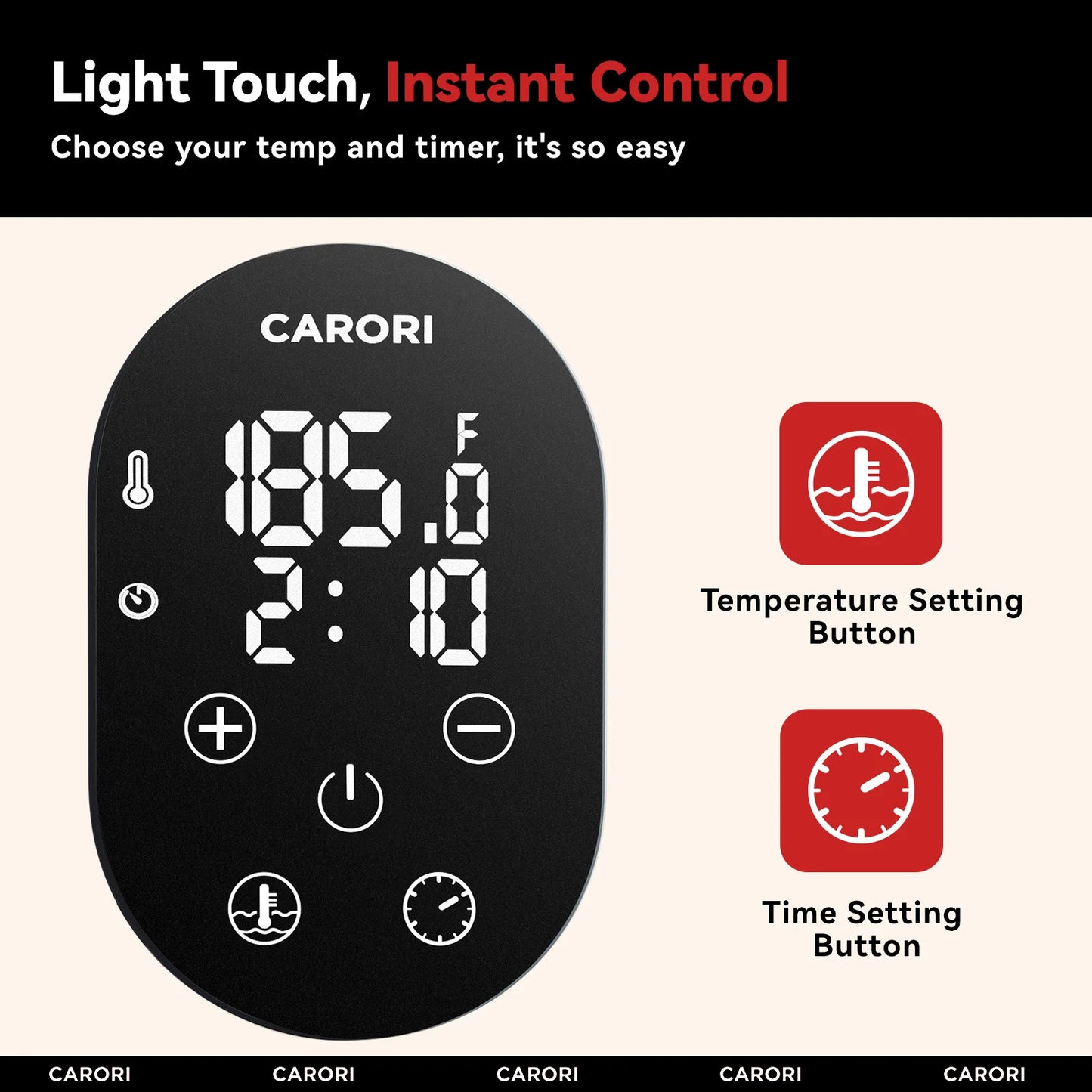 Carori Sous Vide Precision Cooker Immersion Circulator 1100W