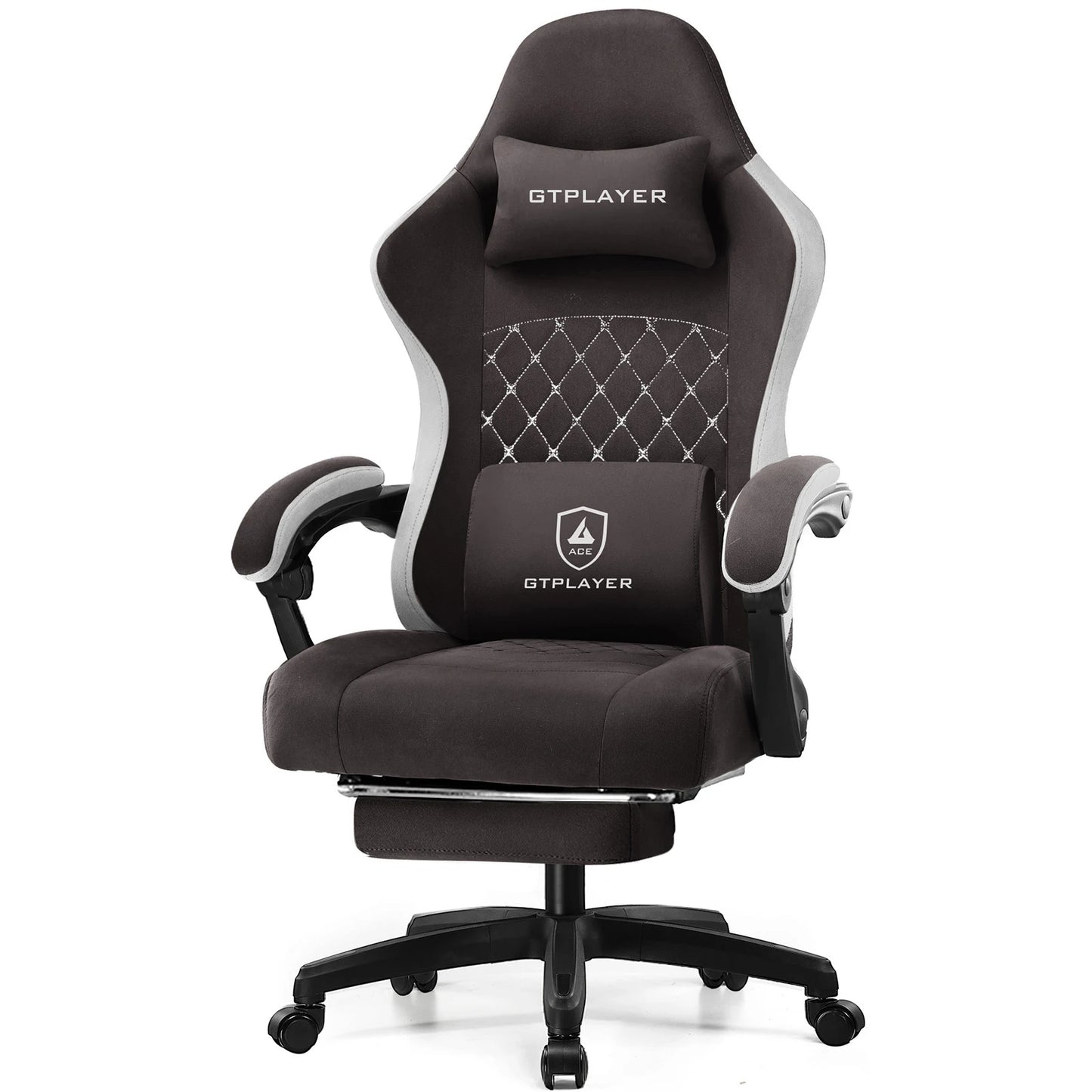 GTPLAYER Gaming Chair With Linkage Armrests And Footrest