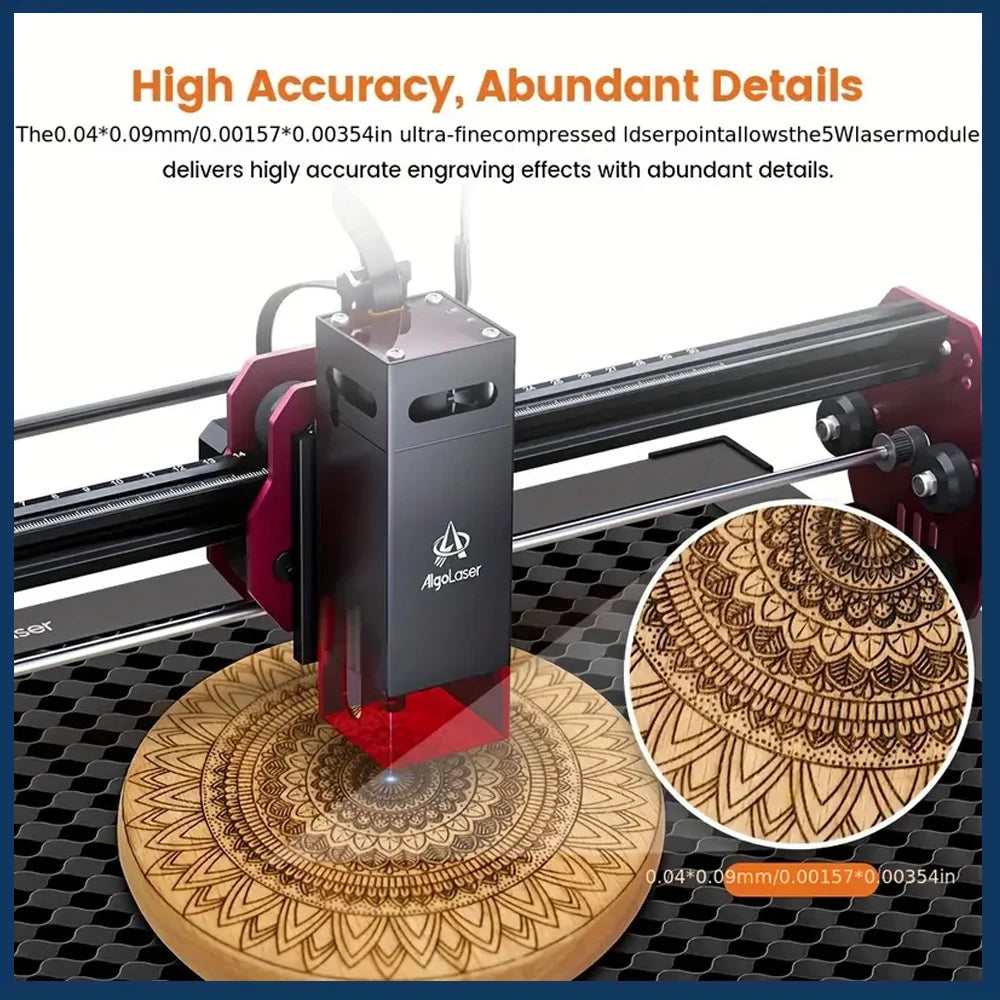 AlgoLaser DIY Kit Laser Engraving Cutting Machine With Air Assist