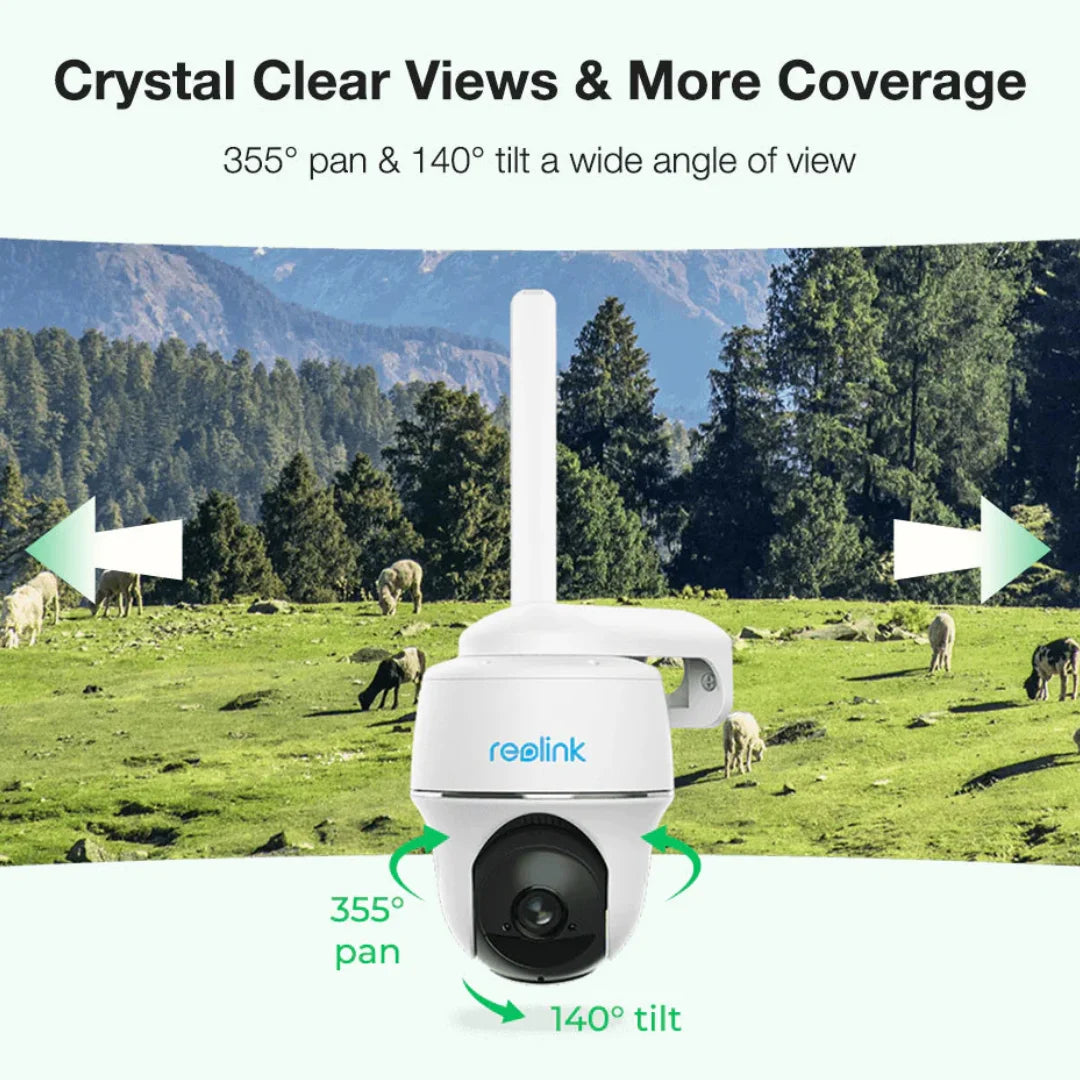 EIOTMART Reolink 4G LTE Outdoor Wireless SurveillanceCamera Bundle ProGrade System