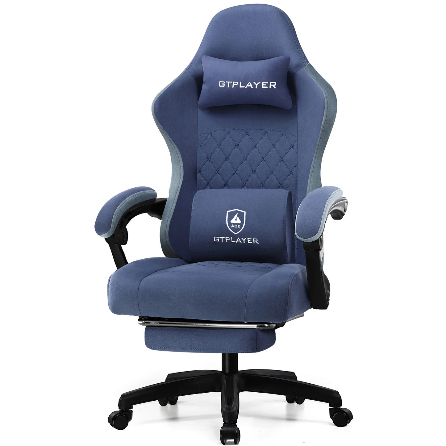 GTPLAYER Gaming Chair With Linkage Armrests And Footrest