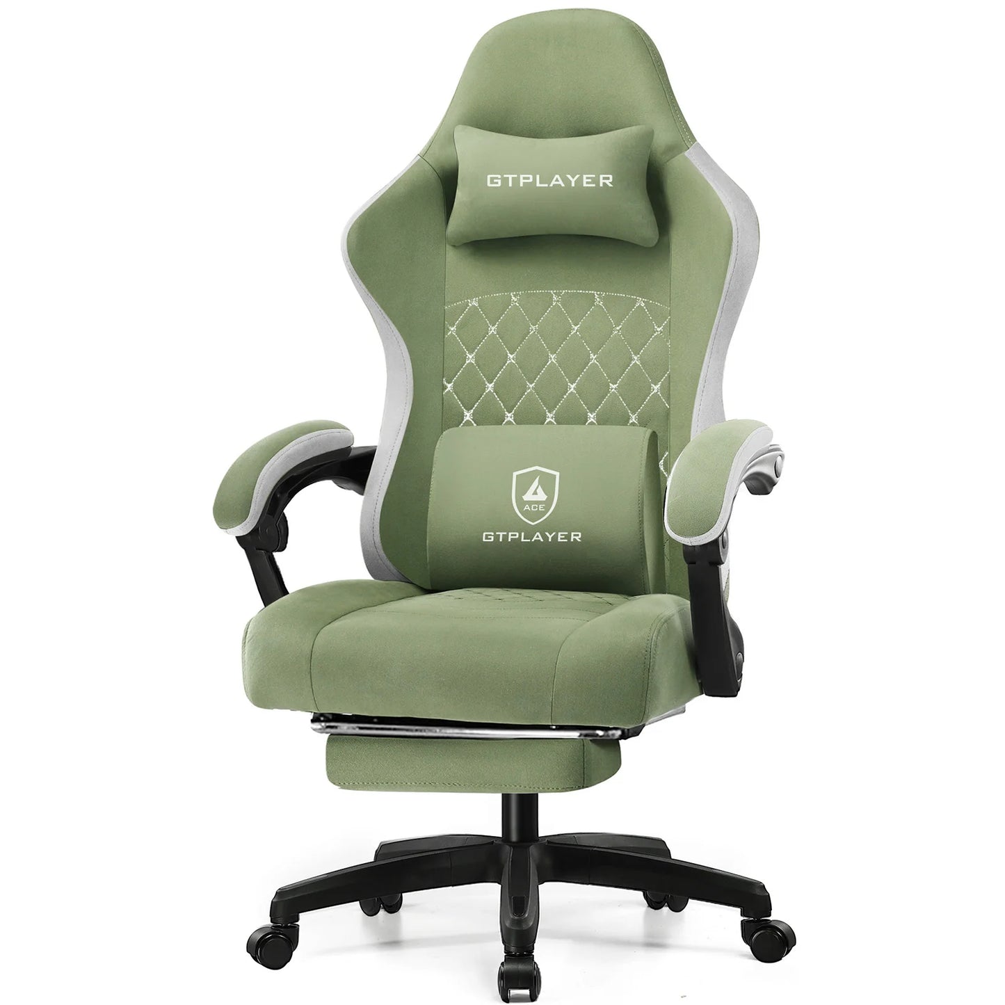 GTPLAYER Gaming Chair With Linkage Armrests And Footrest