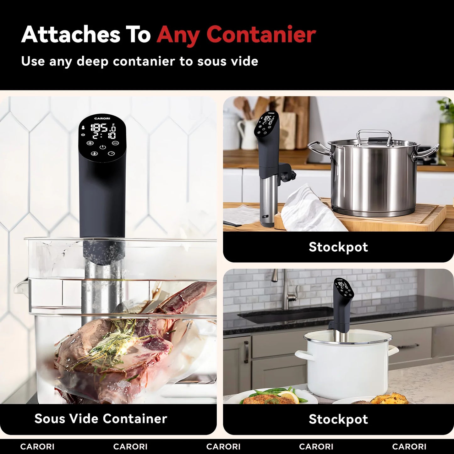 Carori Sous Vide Precision Cooker Immersion Circulator 1100W