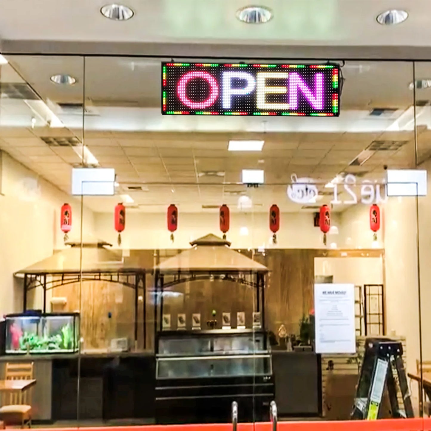 Display Outdoor LED Signboard Wall Mount High Brightness Multi Function