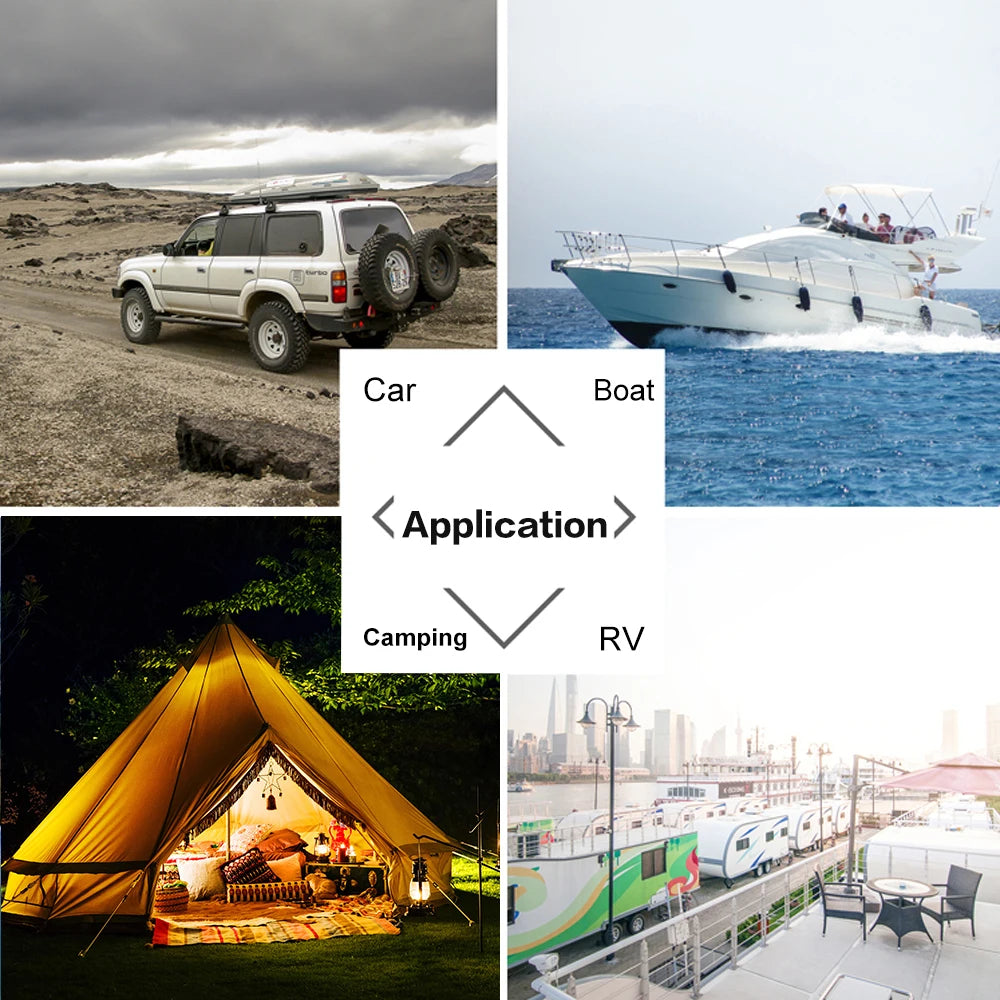 Xinpuguang 1200W Monocrystalline Solar Panel Waterproof For Camping RV Boat