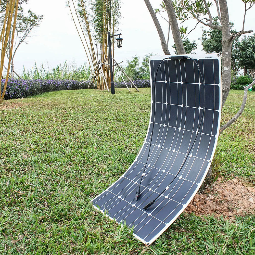 ASUNERGE 400W Durable Waterproof Monocrystalline Solar Panel Kit SystemBundleProPlus