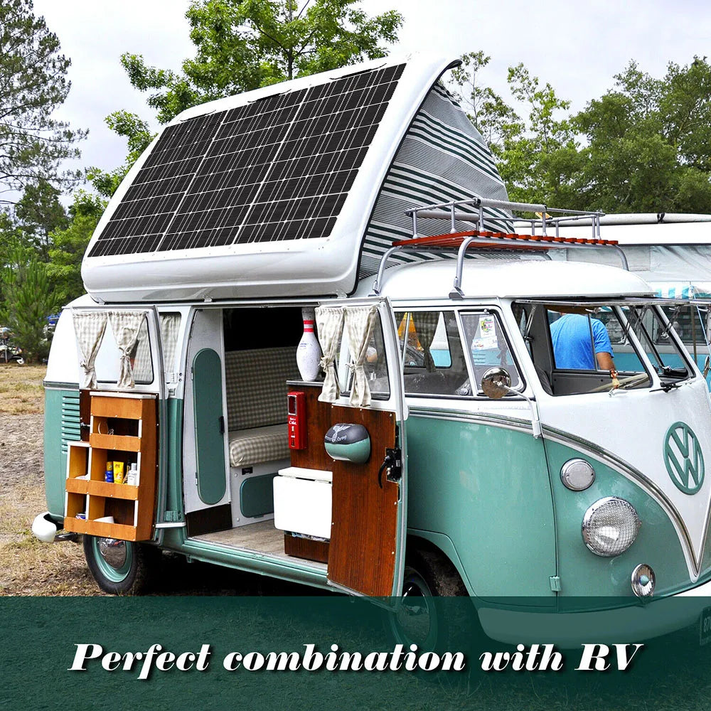 ASUNERGE 400W Durable Waterproof Monocrystalline Solar Panel Kit SystemBundleProPlus