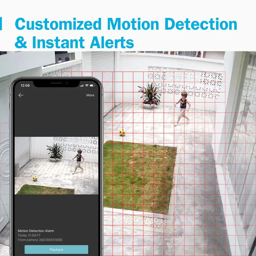 ANNKE 1080P H.265+ 8CH CCTV Camera DVR System 8pcs IP66 Waterproof 2.0MP Bullet Cameras Home Video Security CCTV Kit