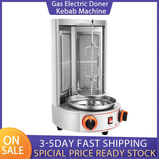 3000W Doner Kebab Machine Gas Electric Vertical Oven