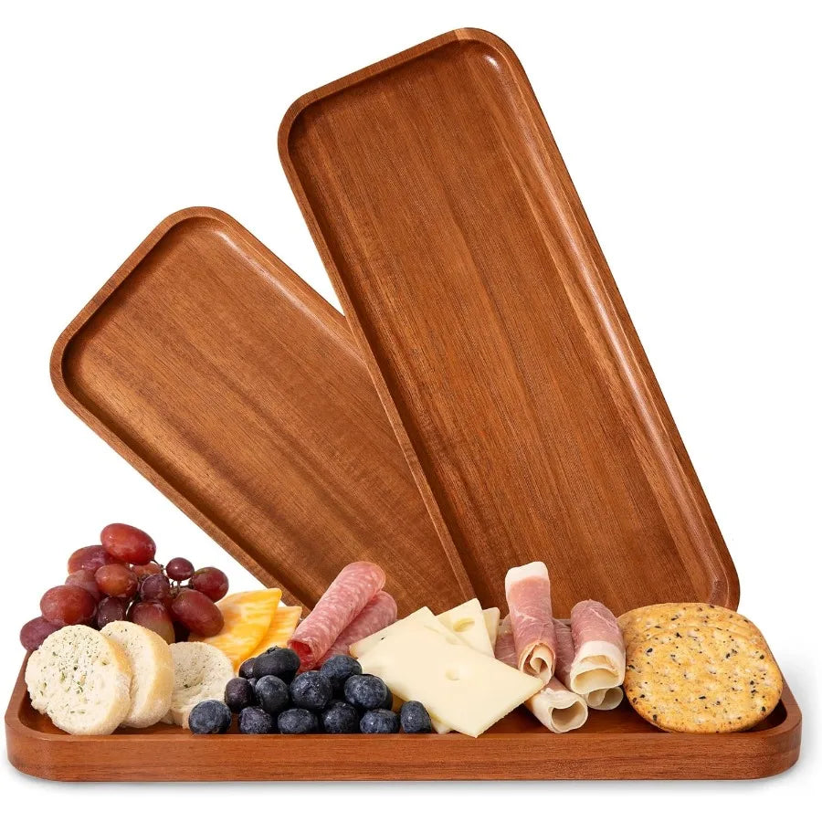 High-Concerned Acacia Wood Serving Trays