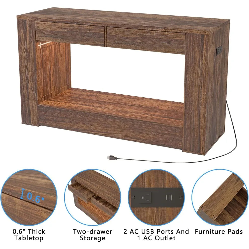 Aquarium Stand for Fish Tanks and Terrariums with MDF Tabletop and Drawers Reinforced Metal Frame