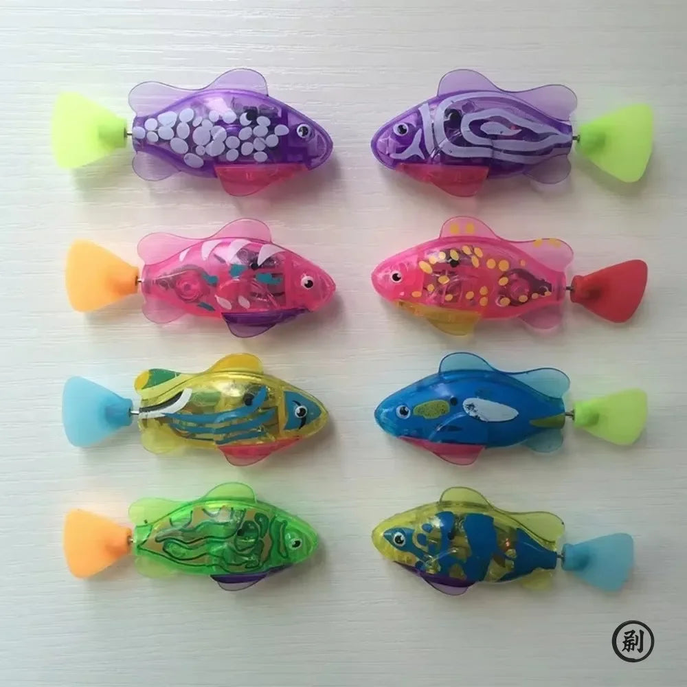 Cat Toy LED Inductive Interactive Swimming Robot Fish Glowing KittenHuntingInstinct