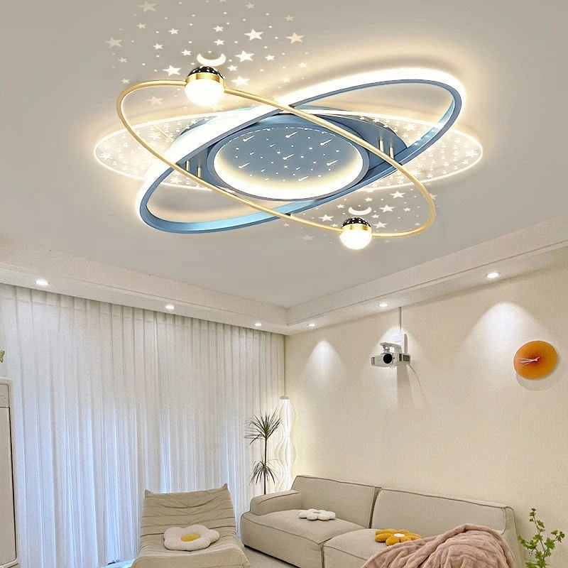 YZFCR Modern LED Chandelier Light Starry Sky Indoor Pendant