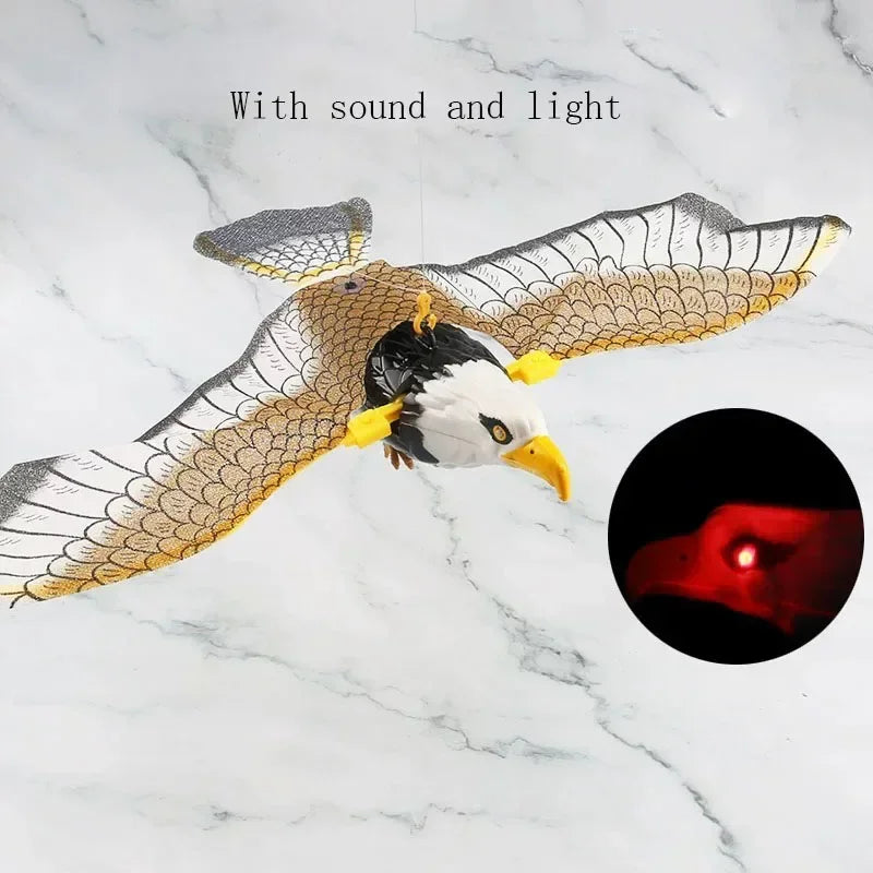 Simulation Bird Interactive Cat Toy Flying Eagle Teaser Wand With Rope Stick Play