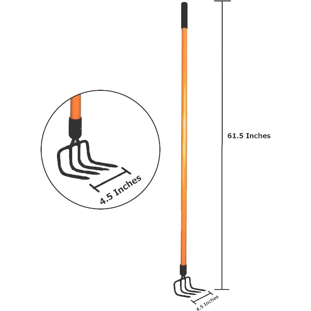Ashman Garden Cultivator Tiller 6-Pack Heavy Duty