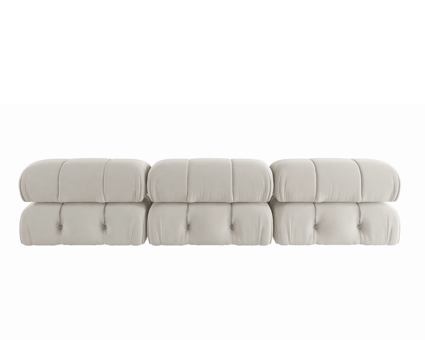 Sdorens Velvet Modular Sectional Sofa Set Convertible 3 Seater For Living Room Office
