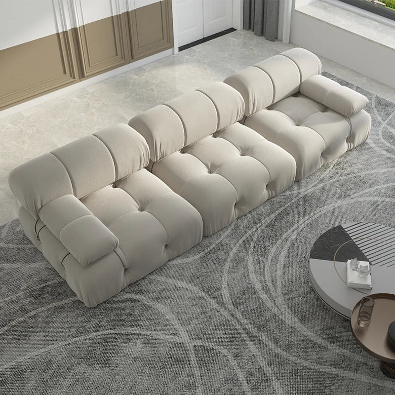 Sdorens Velvet Modular Sectional Sofa Set Convertible 3 Seater For Living Room Office