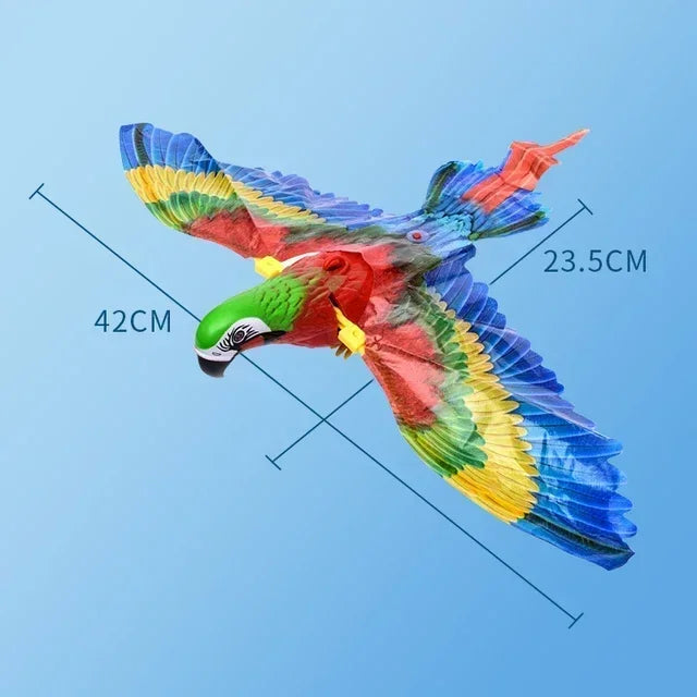Simulation Bird Interactive Cat Toy Flying Eagle Teaser Wand With Rope Stick Play