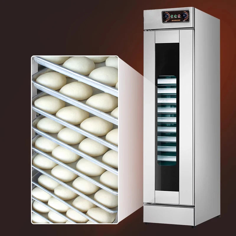 Commercial 16-Tier Fermentation Cabinet for Buns, Bread, Pizza, and Yogurt Stainless Steel Steamer with Proofing (Customized)