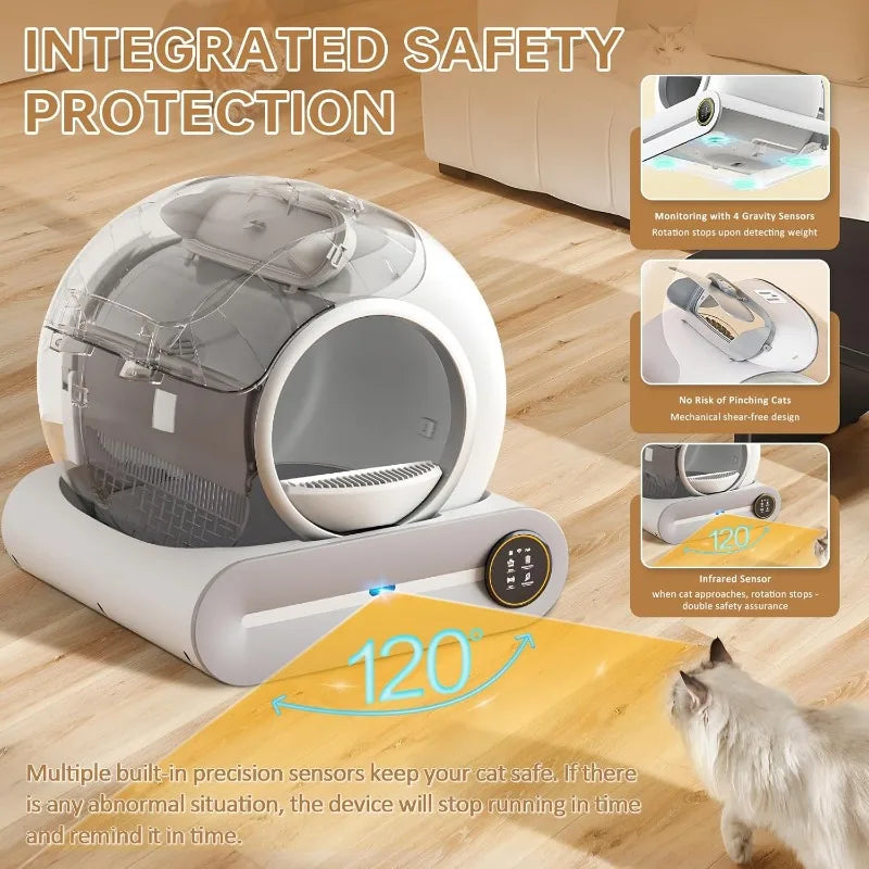 Self Cleaning Litter Box For Cats With App Control