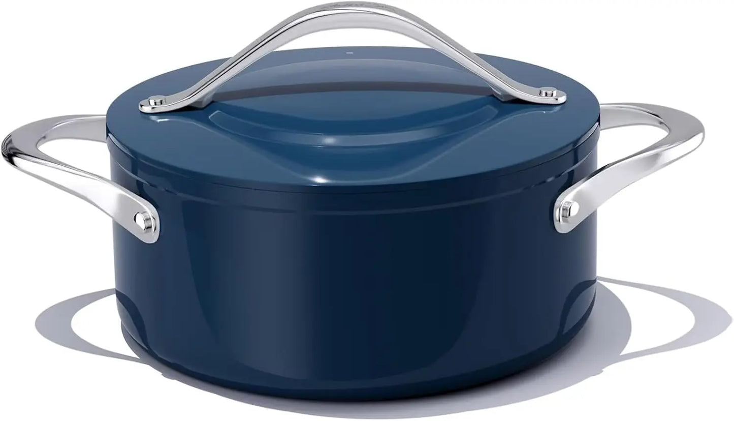 LIEI Ceramic Stock Pot Nonstick Dutch Oven With Lid