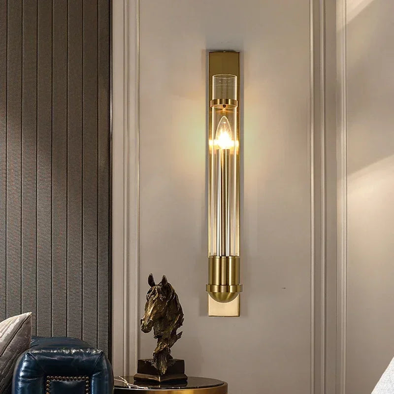 Modern American Style Wall Lamp Iron E14 Base Wall Mounted For Living Room And Bedroom