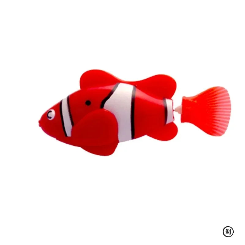 Cat Toy LED Inductive Interactive Swimming Robot Fish Glowing KittenHuntingInstinct