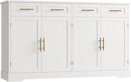 Tongyue Modern Dining Buffet Sideboard with Four Drawers and Storage