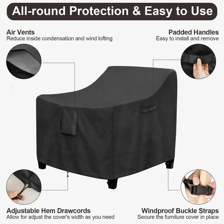 Todays Home Goods Outdoor Chair Covers Waterproof 2 Pack