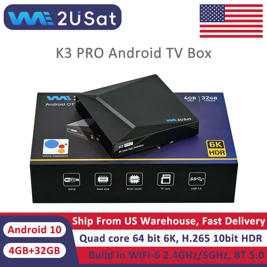FreeSat K3 Pro AndroidSmartTV 6K HDR with WiFi 6
