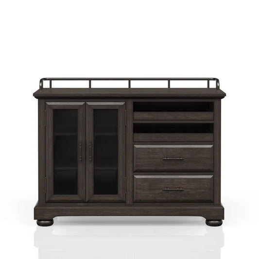 Solid Wood And MDF Modern Living Room Storage Cabinet