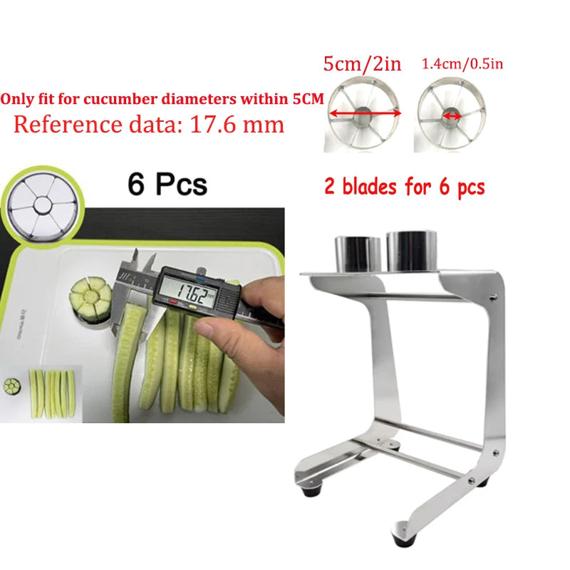 SU304 Manual Cucumber Strip Cutting Machine - Carrot Slicer for Sushi Making Cucumber Chopper Manual Cutting Tool