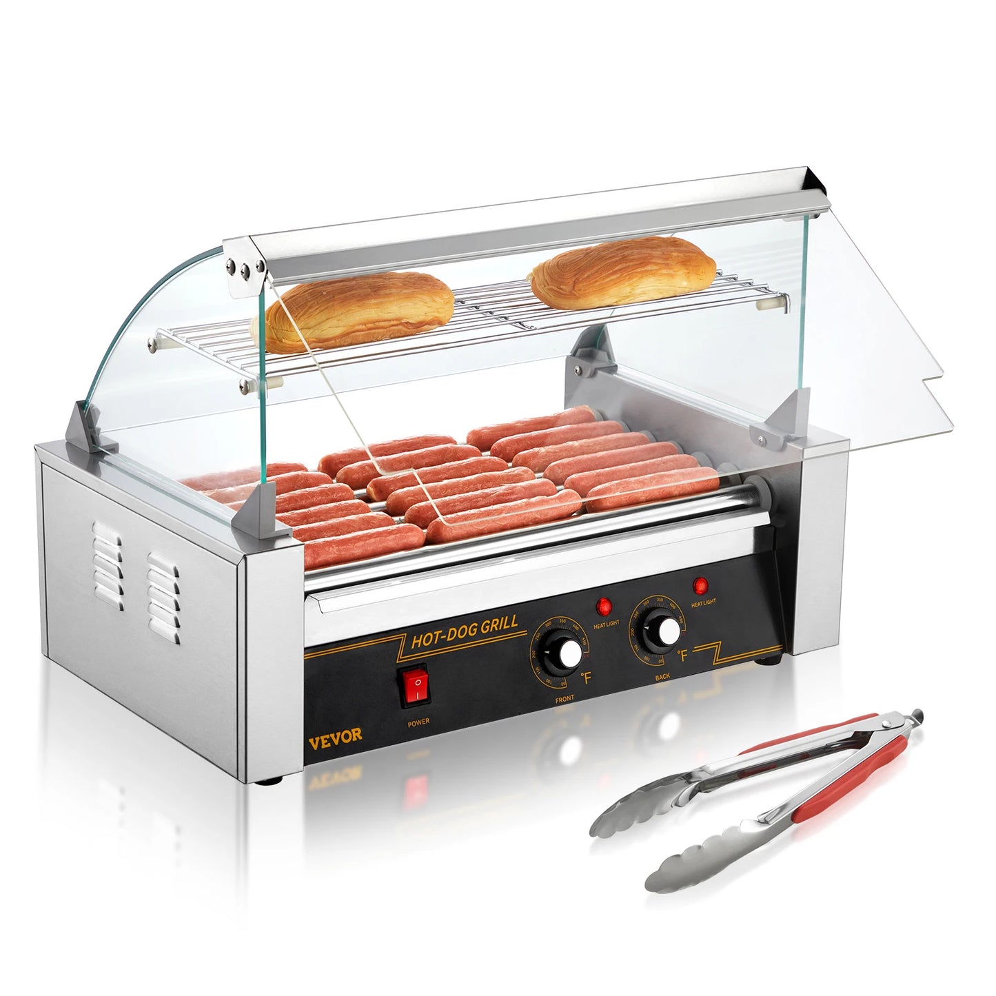 SucceBuy 5 7 11 Rods Hot Dog Roller Sausage Machine
