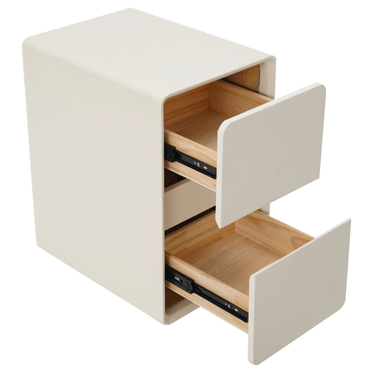 Nightstand Bedside Table Side Table with 2 Drawers Storage Cabinet for the Bedroom 40*30*48cm