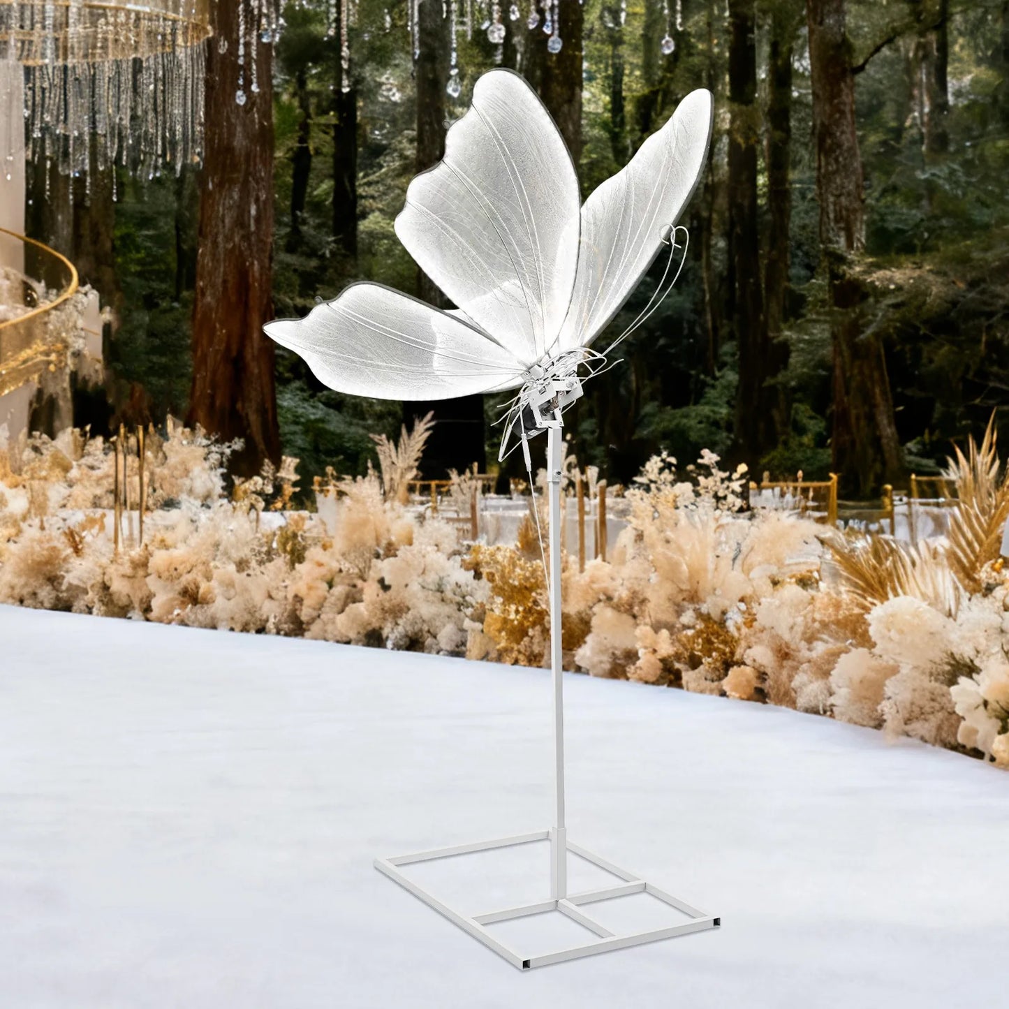 Wedding Butterfly LED Floor Lamp BymaocarHign Creative Ceiling Lamp