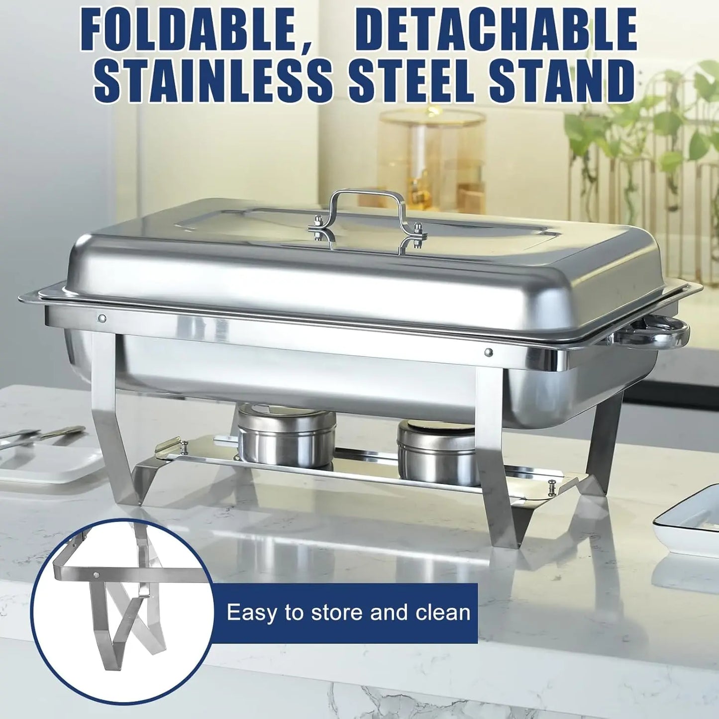 Dinnerware Chafing Dish Buffet Set Electric Stainless Steel Warmer