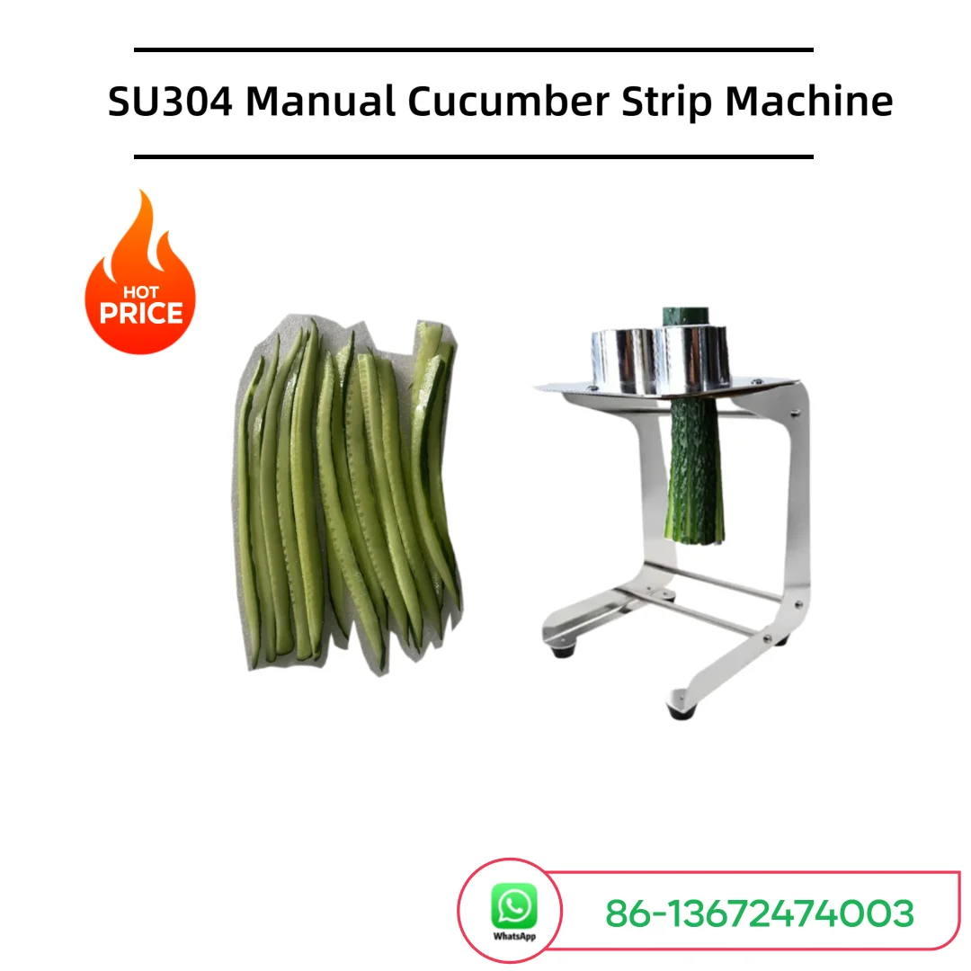 SU304 Manual Cucumber Strip Cutting Machine - Carrot Slicer for Sushi Making Cucumber Chopper Manual Cutting Tool