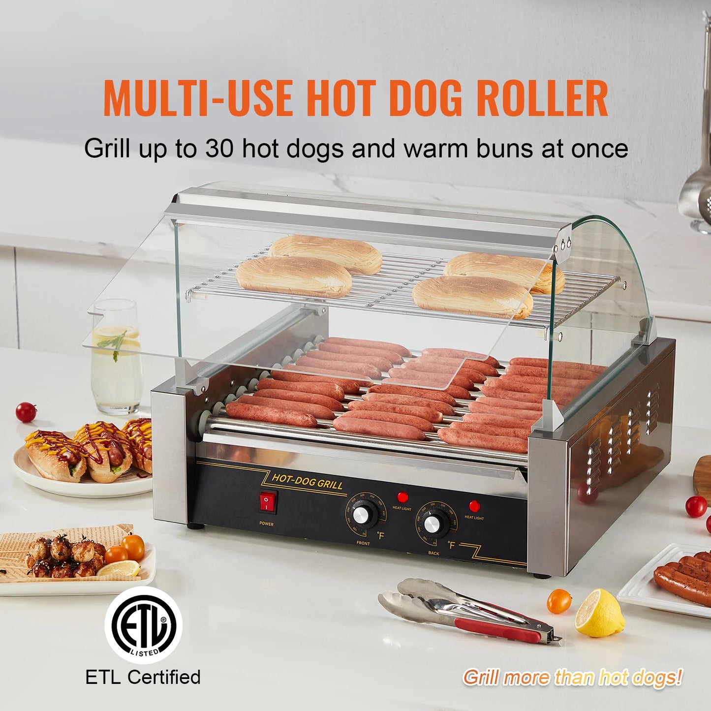 SucceBuy 5 7 11 Rods Hot Dog Roller Sausage Machine