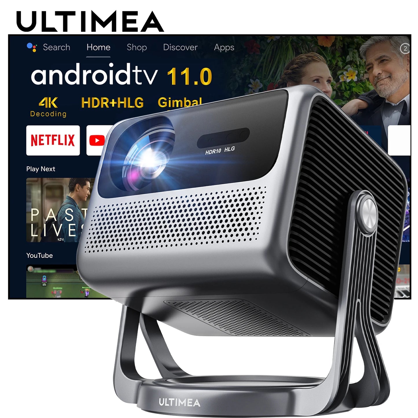 ULTIMEA 1080P Full HD Portable Projector With 4K Support