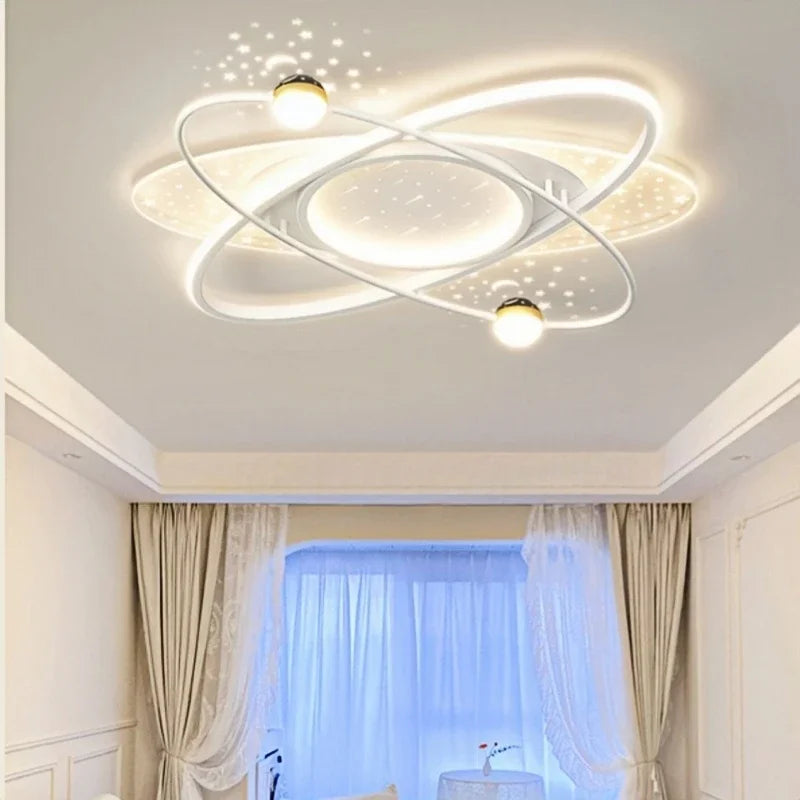 YZFCR Modern LED Chandelier Light Starry Sky Indoor Pendant