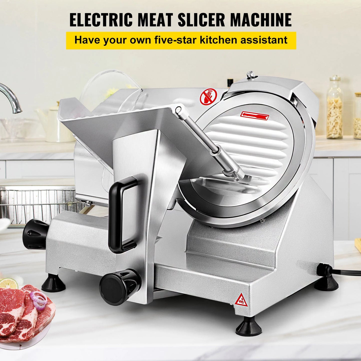 SucceBuy Electric Meat Slicer For Deli Meats And Cheese
